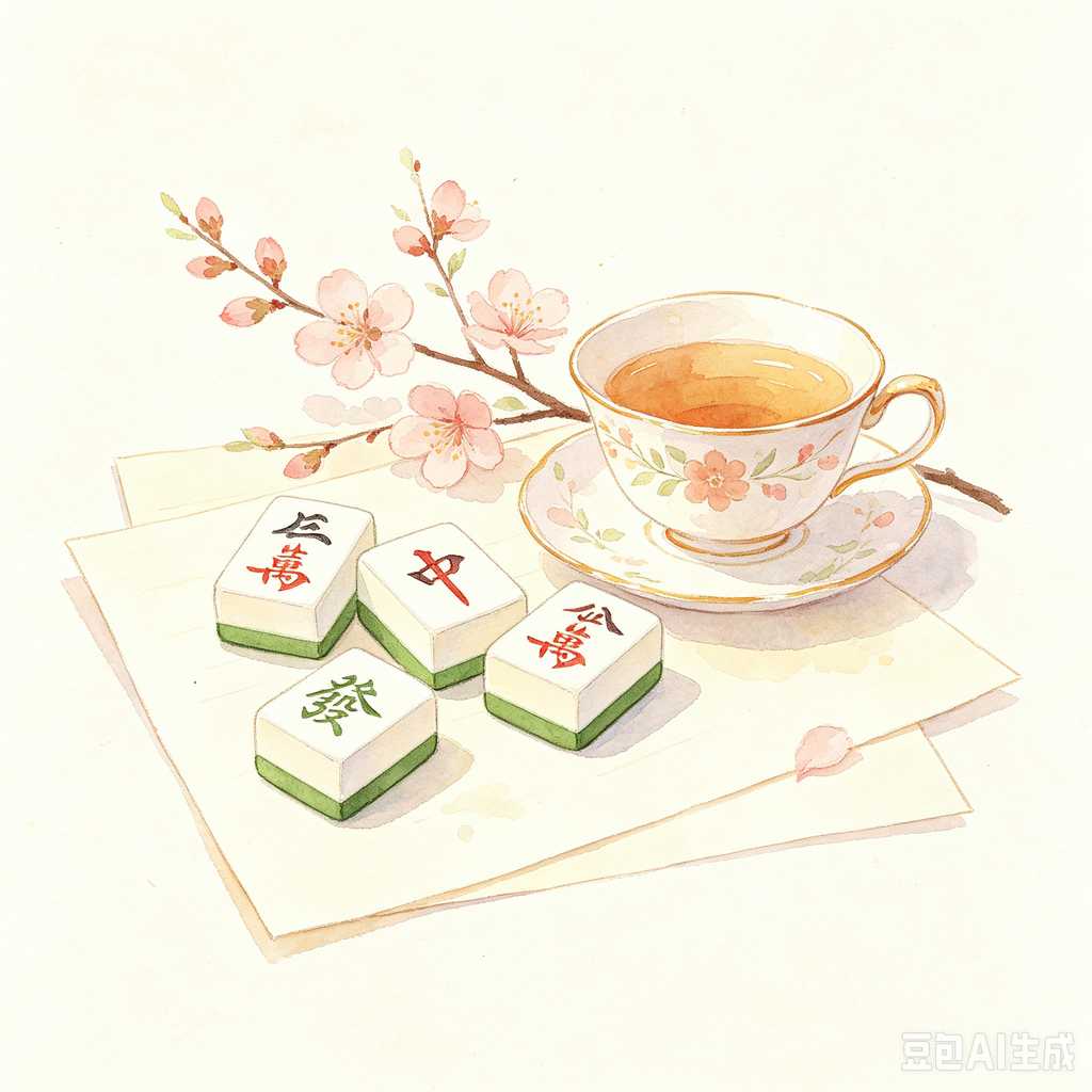 smooth print surface mahjong tiles